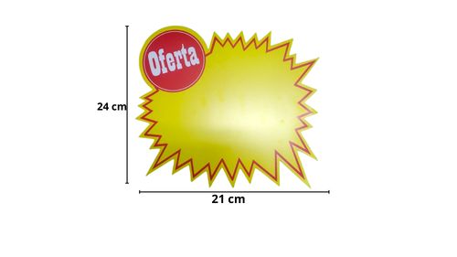 CARTAZ OFERTA 24X21 C/10